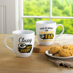 Green Bay Packers, Ceramic Cup O'Java 17oz Gift Set - NFL Home