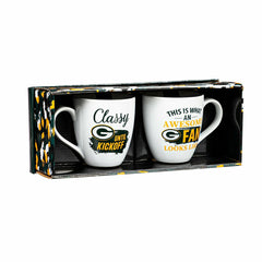 Green Bay Packers, Ceramic Cup O'Java 17oz Gift Set - NFL Home