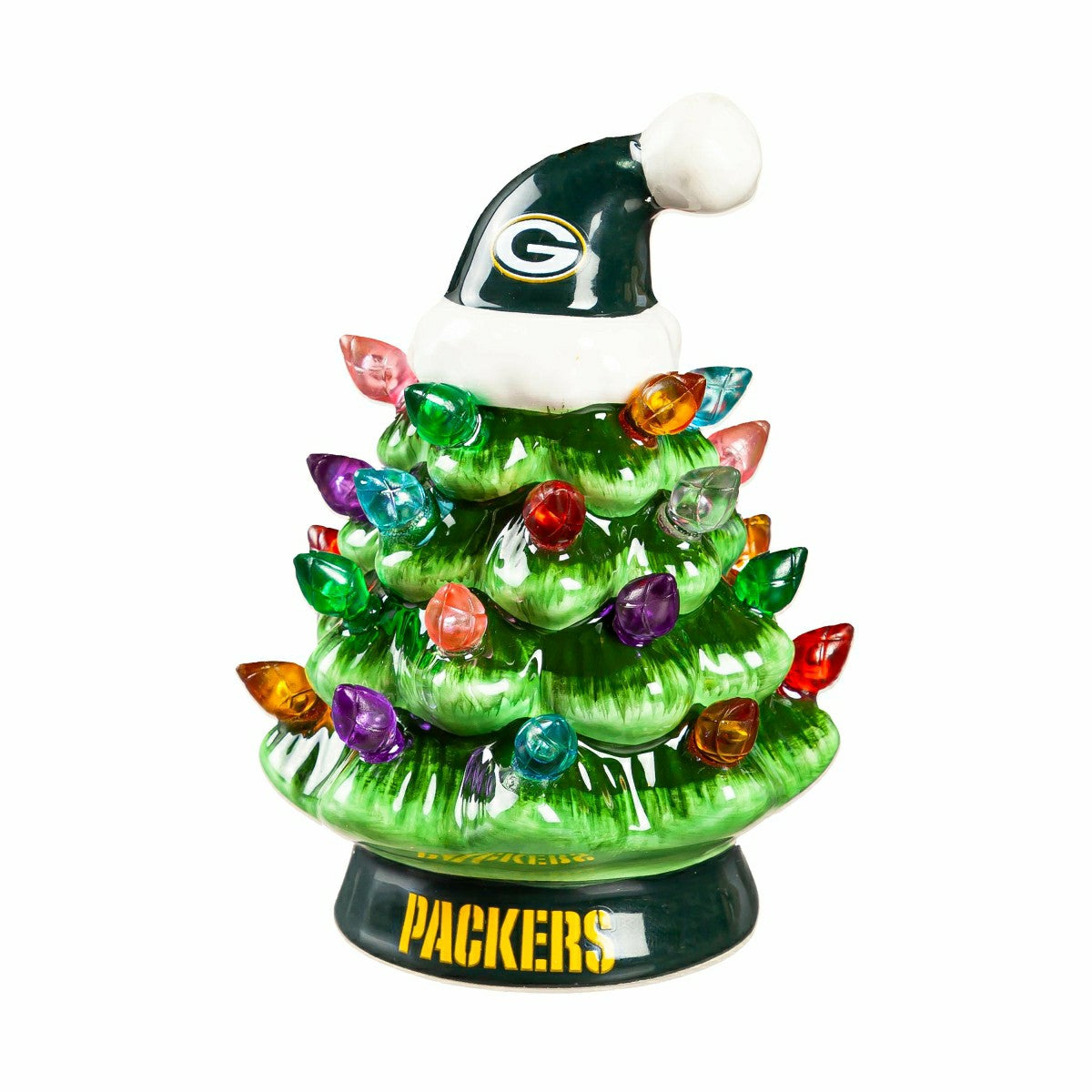 4" Mini LED Tabletop Christmas Tree, Set of 2, Green Bay Packers - NFL Home