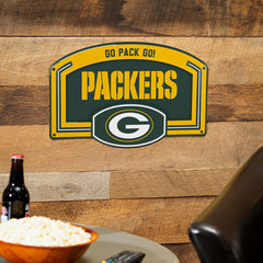 Green Bay Packers USA Embossed Steel Wall Sign, 11" x 17" - NFL Home