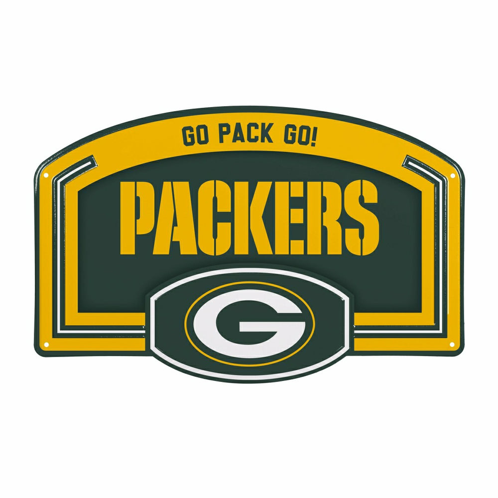 Green Bay Packers USA Embossed Steel Wall Sign, 11" x 17" - NFL Home