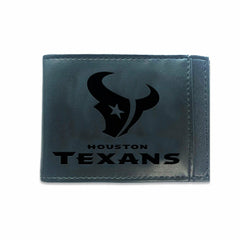 Front Pocket Wallet w/ RFID Blocking, Houston Texans, Black - NFL