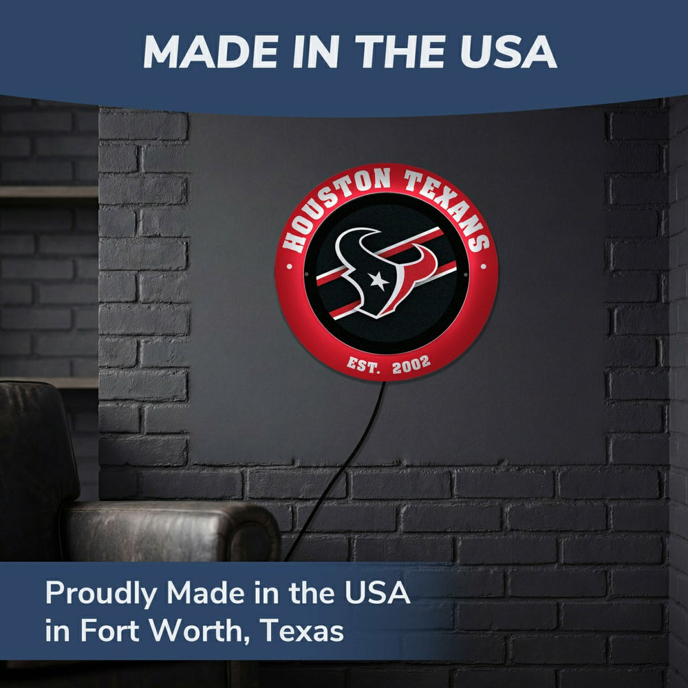 Houston Texans, Metal Lite, Round - NFL