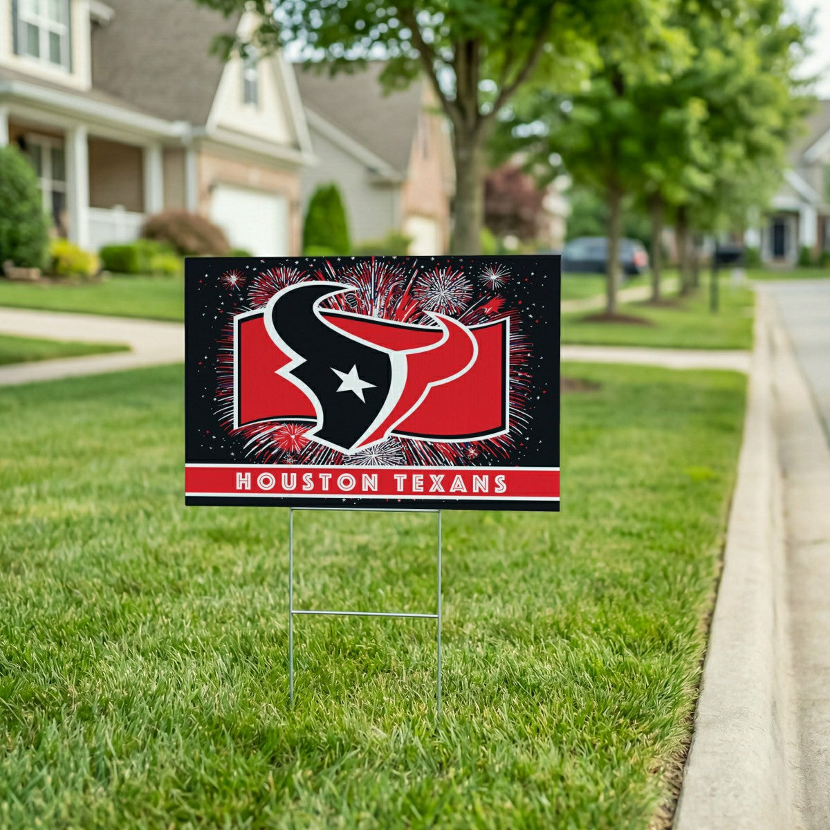 Houston Texans Yard Sign, Patriotic - NFL Home