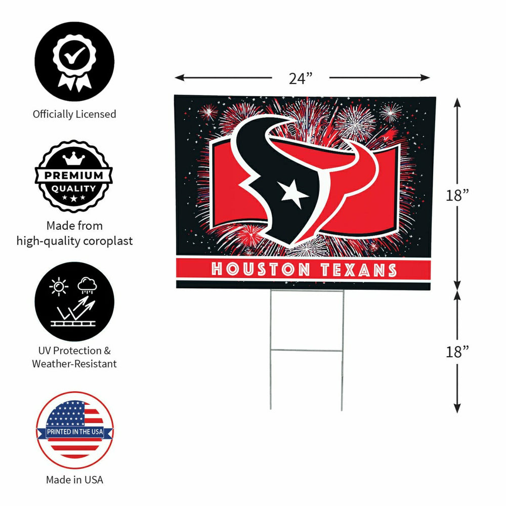 Houston Texans Yard Sign, Patriotic - NFL Home