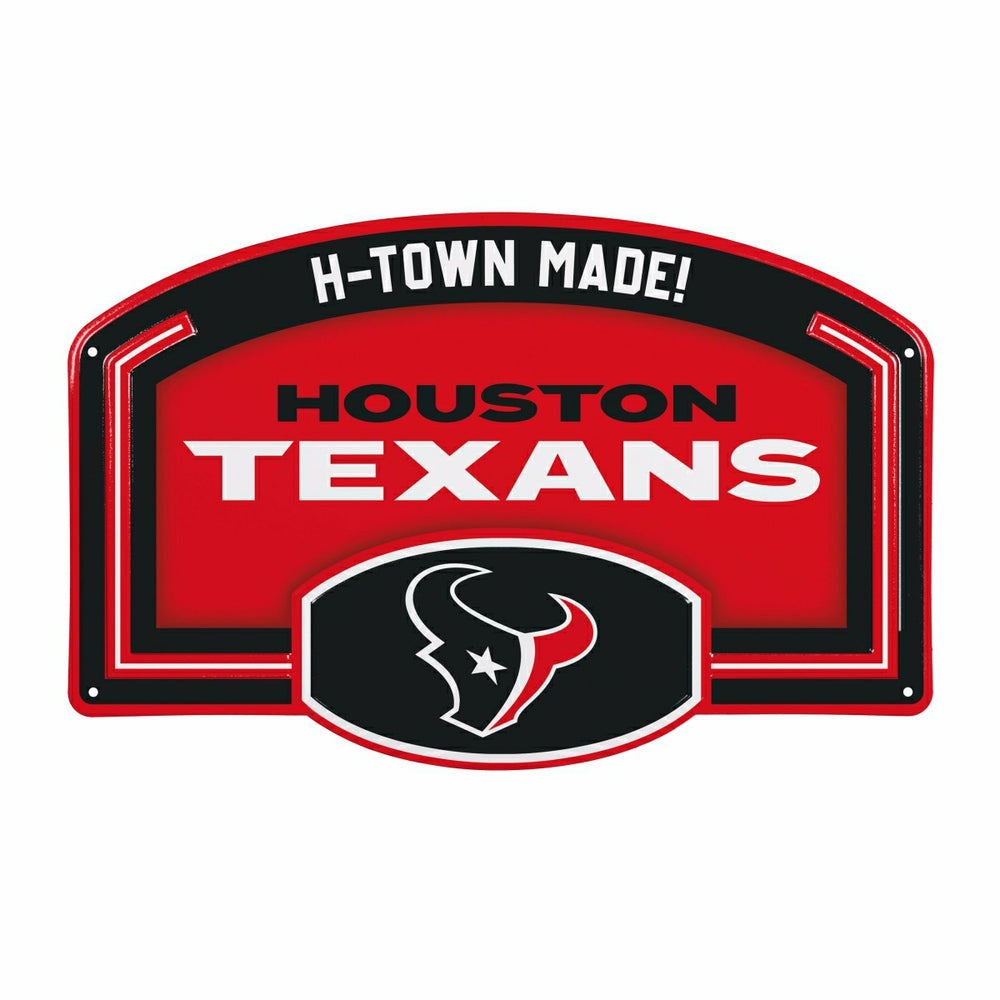 Houston Texans USA Embossed Steel Wall Sign, 11" x 17" - NFL Home