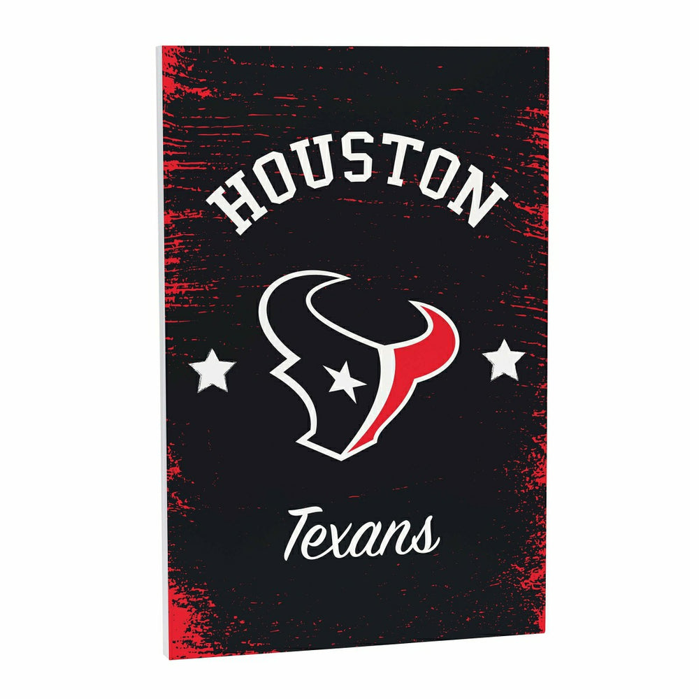 Houston Texans Wood Wall Sign, 16x24 - NFL Home