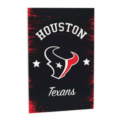Houston Texans Wood Wall Sign, 16x24 - NFL Home