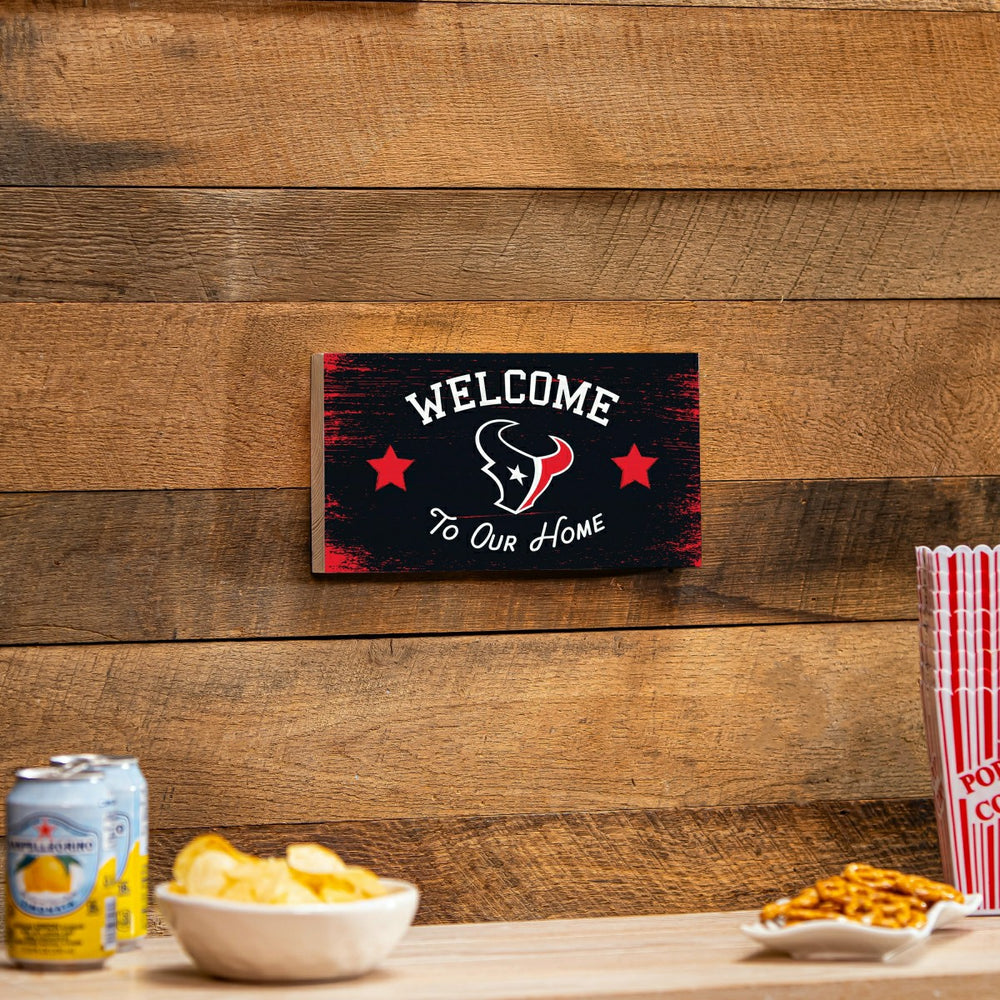 Houston Texans Wood Wall Sign, 6x11 - NFL Home