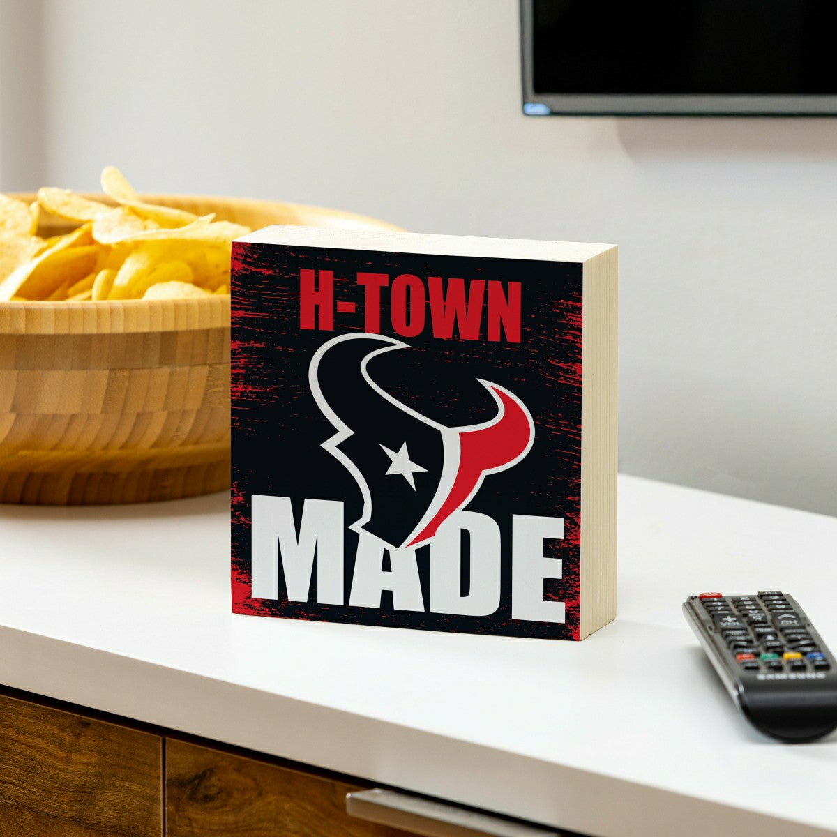 Houston Texans Plock, Down Home Fans, 6x6 - NFL Home