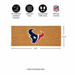 Houston Texans Extra Large Full Color Coir Mat, 60"x24" - NFL