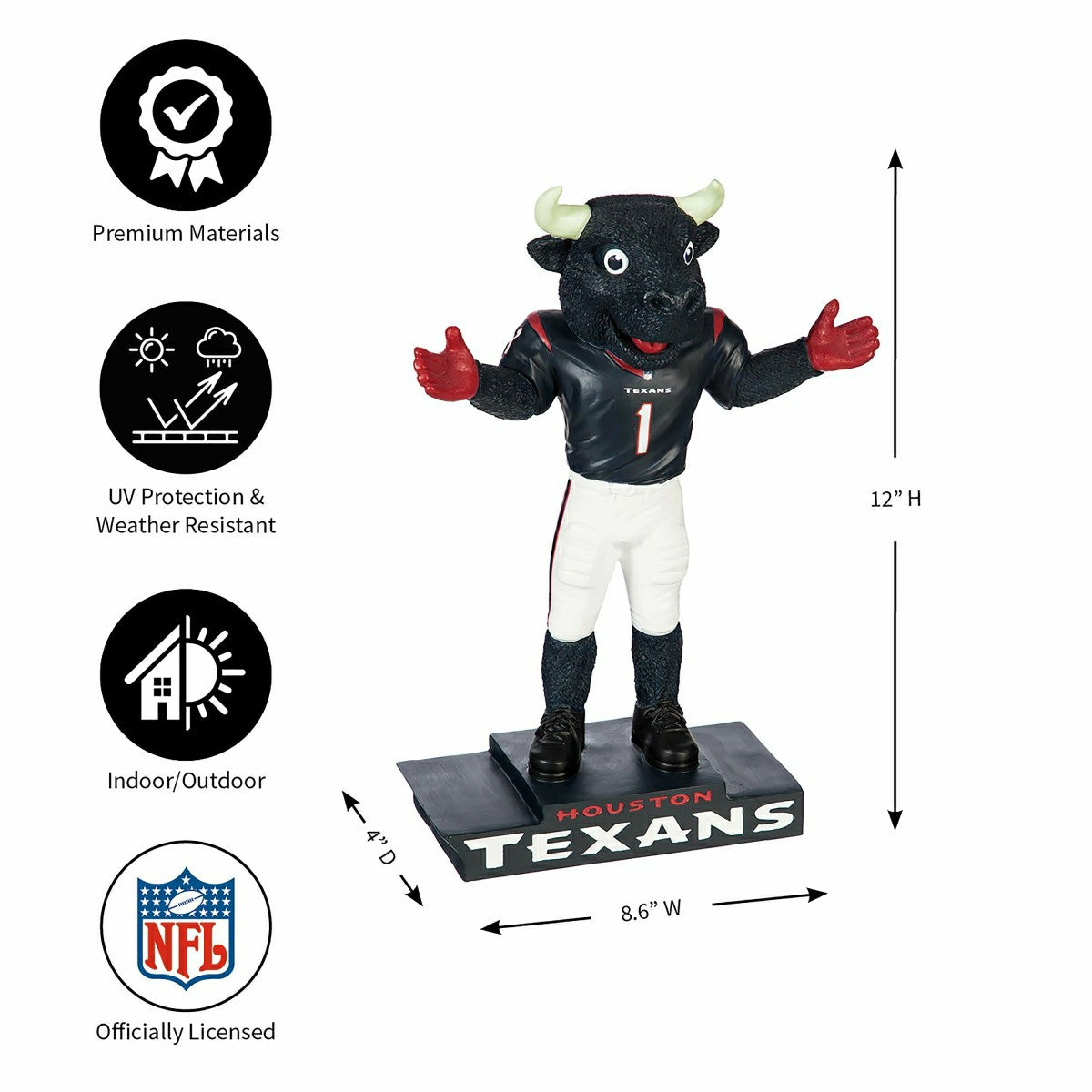 Houston Texans Mascot Statue   MyEvergreen - NFL Home