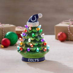 8" LED Ceramic Christmas Tree, Indianapolis Colts - NFL Home