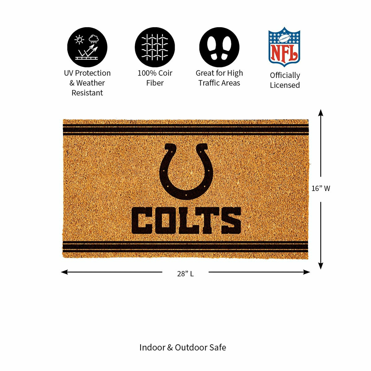 Indianapolis Colts, Coir Mat 1C - NFL