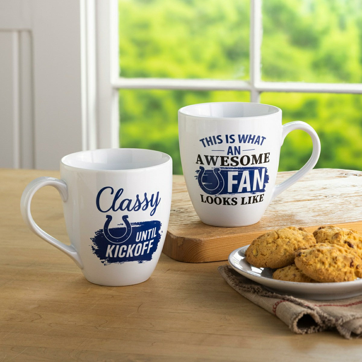 Indianapolis Colts, Ceramic Cup O'Java 17oz Gift Set - NFL Home