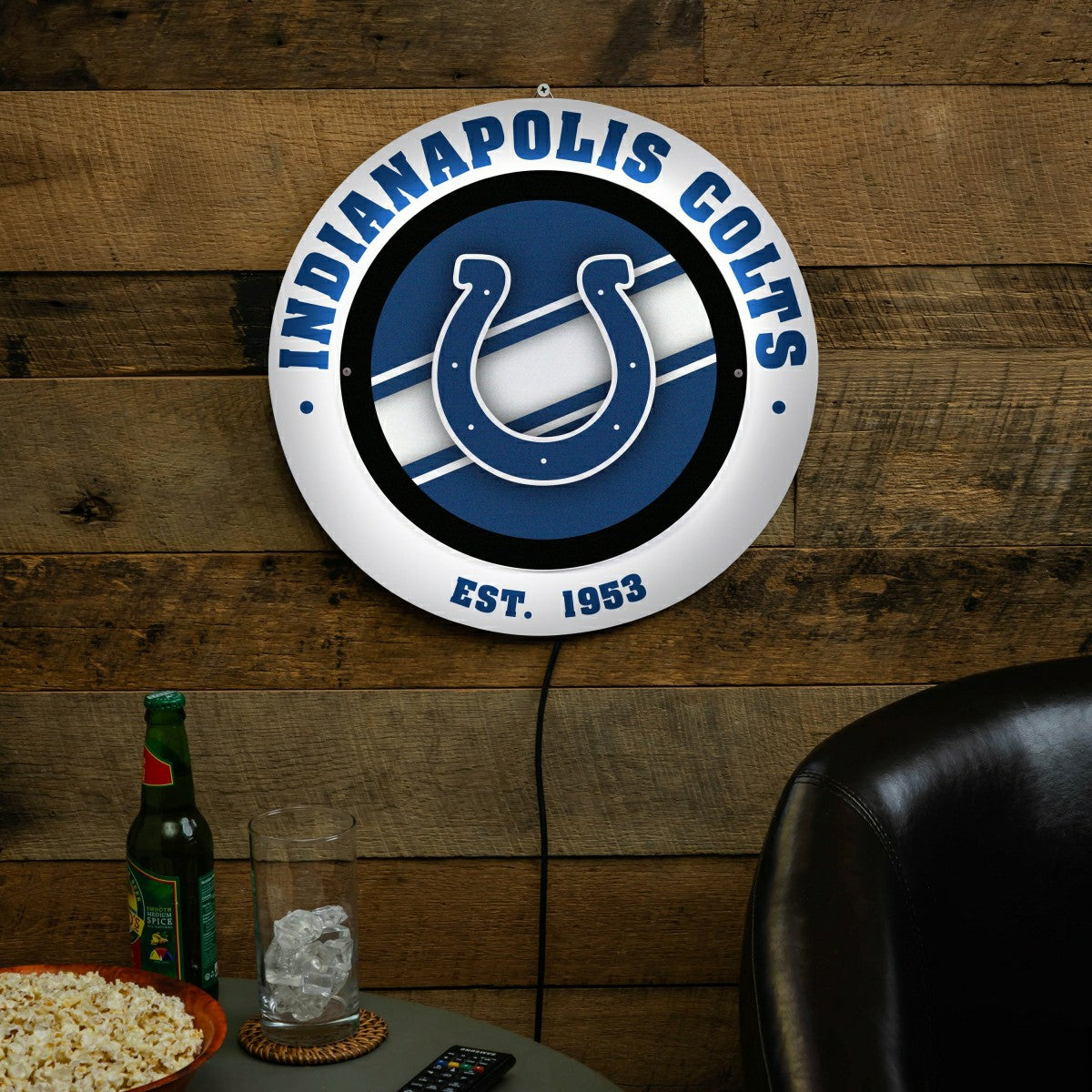 Indianapolis Colts, Metal Lite, Round - NFL