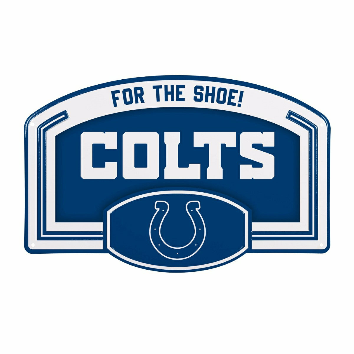 Indianapolis Colts USA Embossed Steel Wall Sign, 11" x 17" - NFL Home