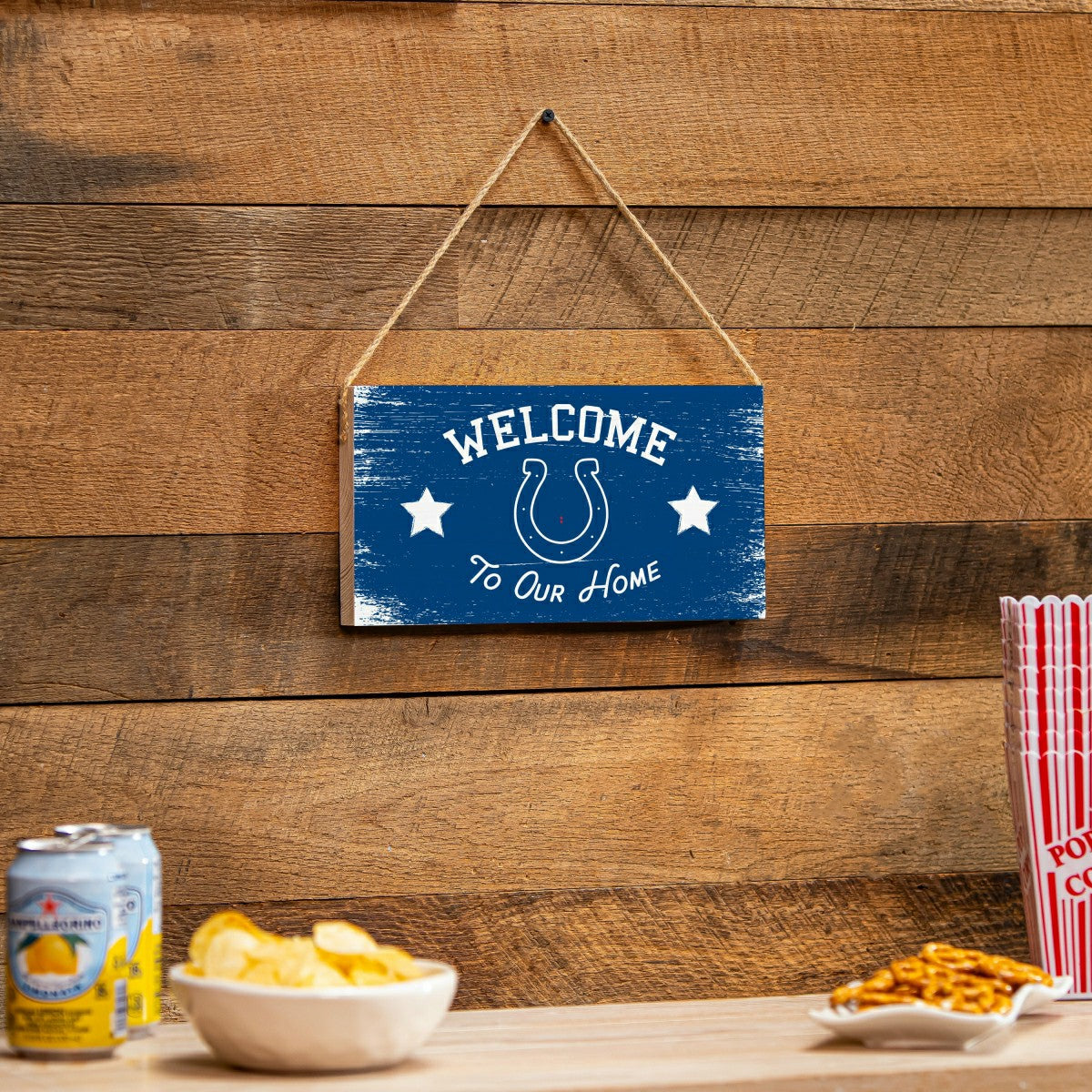Indianapolis Colts Wood Wall Sign, 6x11 - NFL Home