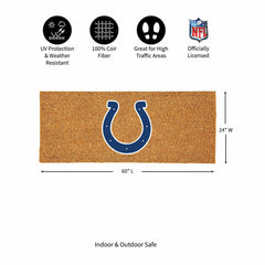 Indianapolis Colts Extra Large Full Color Coir Mat, 60"x24" - NFL