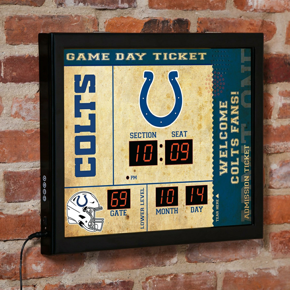Scoreboard Wall Clock, Indianapolis Colts - NFL Home