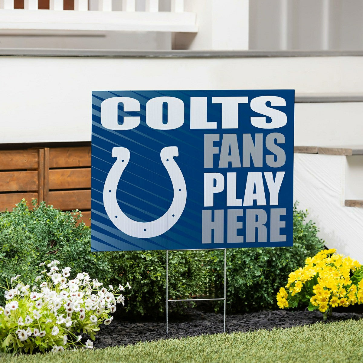 Indianapolis Colts Coroplast Yard Sign "Fans Play Here" - NFL Home