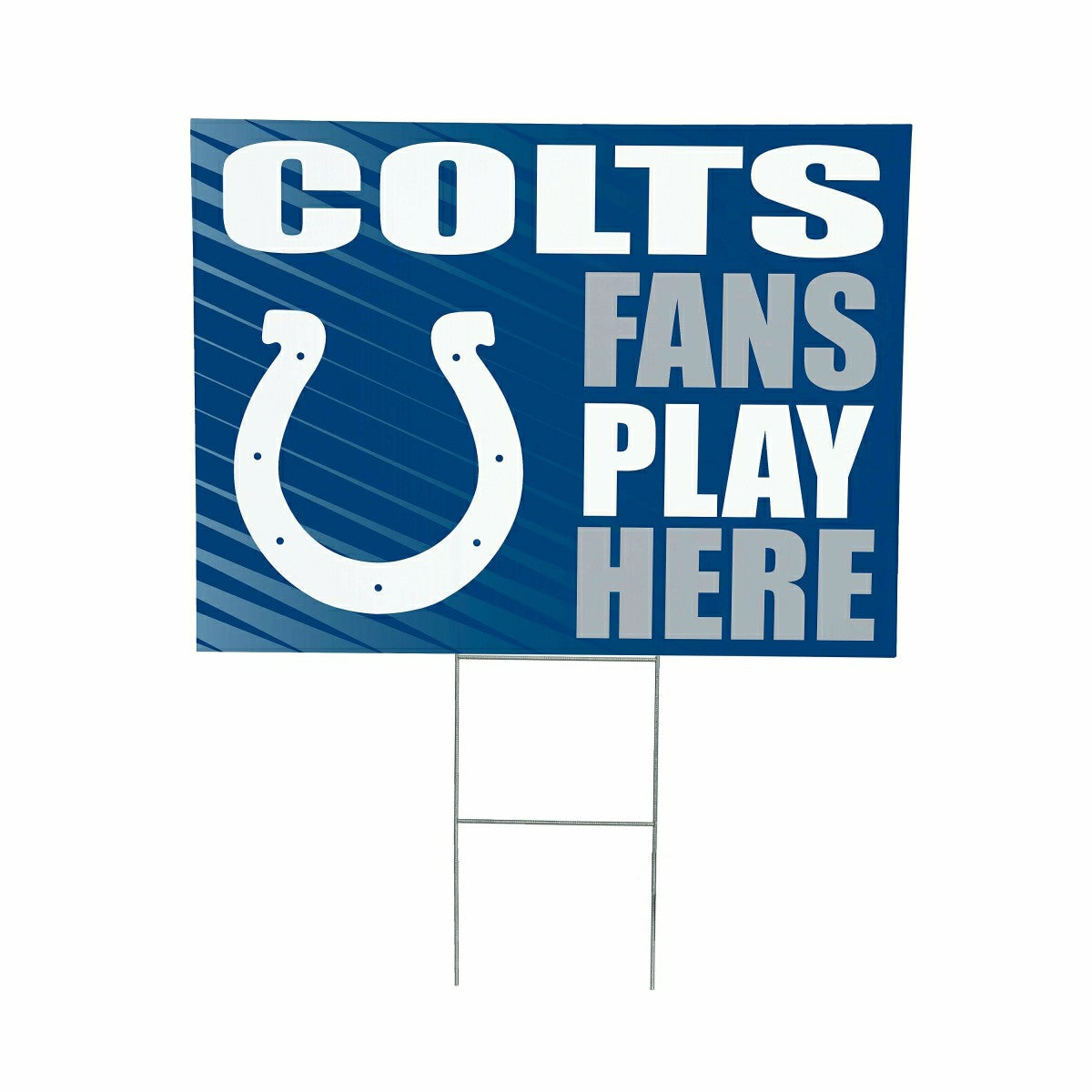 Indianapolis Colts Coroplast Yard Sign "Fans Play Here" - NFL Home