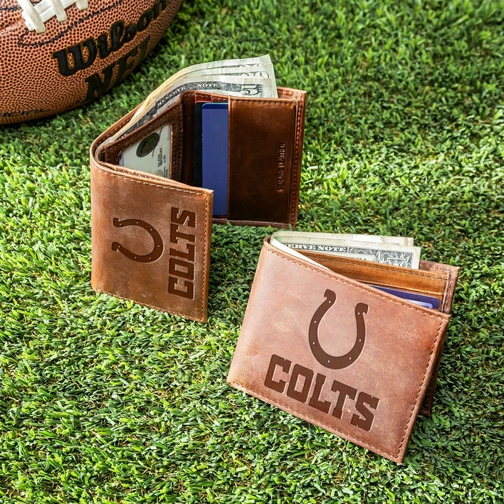 Indianapolis Colts, Bi-Fold and Tri-Fold Wallet Gift Set, Brown - NFL Home