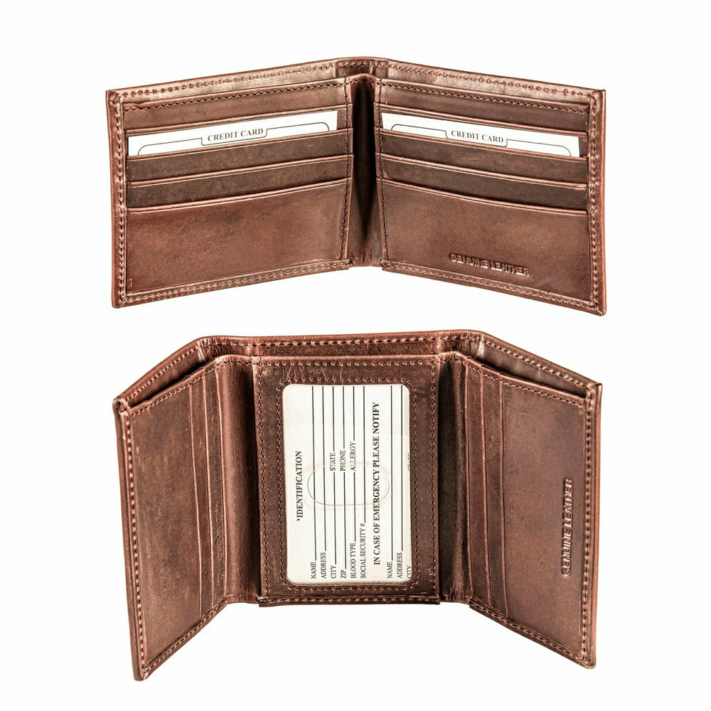Indianapolis Colts, Bi-Fold and Tri-Fold Wallet Gift Set, Brown - NFL Home