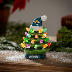 4" Mini LED Tabletop Christmas Tree, Set of 2, Jacksonville Jaguars - NFL Home
