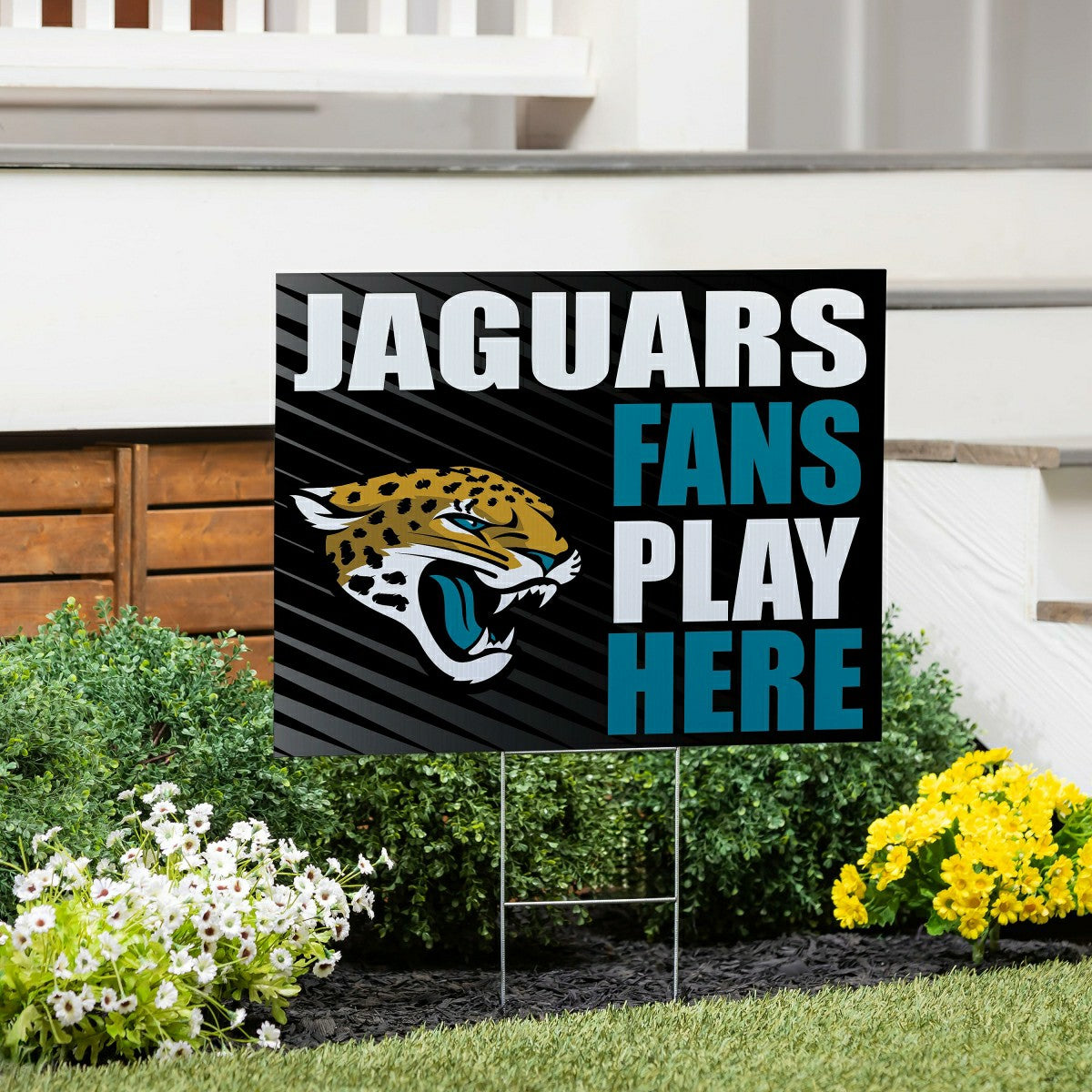 Jacksonville Jaguars Coroplast Yard Sign "Fans Play Here" - NFL Home
