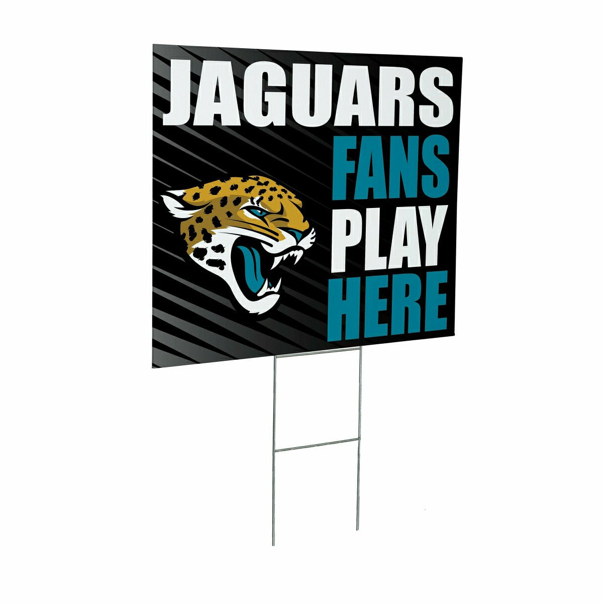 Jacksonville Jaguars Coroplast Yard Sign "Fans Play Here" - NFL Home