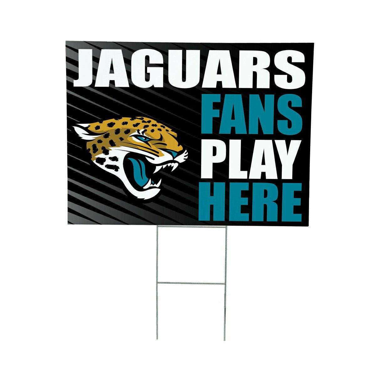 Jacksonville Jaguars Coroplast Yard Sign "Fans Play Here" - NFL Home
