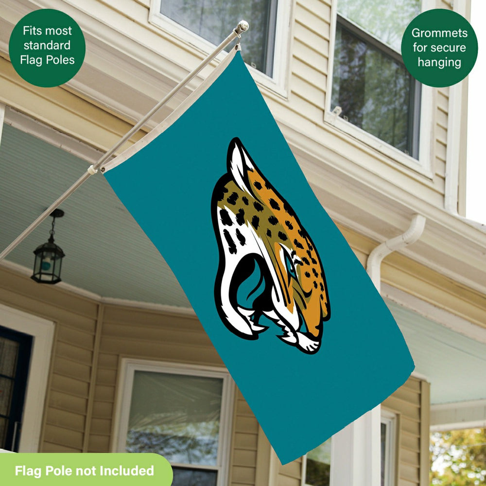 Jacksonville Jaguars Single Sided Flag w/ 2 Grommets, 3'x5' - NFL Home