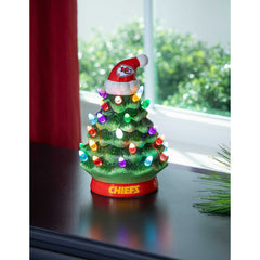 8" LED Ceramic Christmas Tree, Kansas City Chiefs - NFL Home