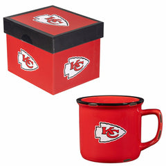 Kansas City Chiefs Ceramic Camp Cup with Enamel Finish, 14oz - NFL