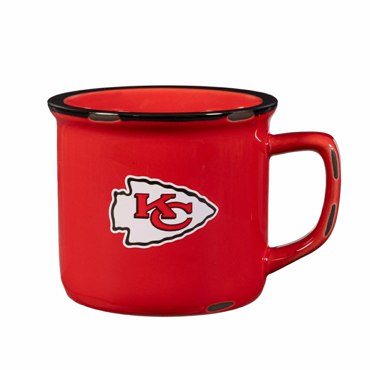 Kansas City Chiefs Ceramic Camp Cup with Enamel Finish, 14oz - NFL
