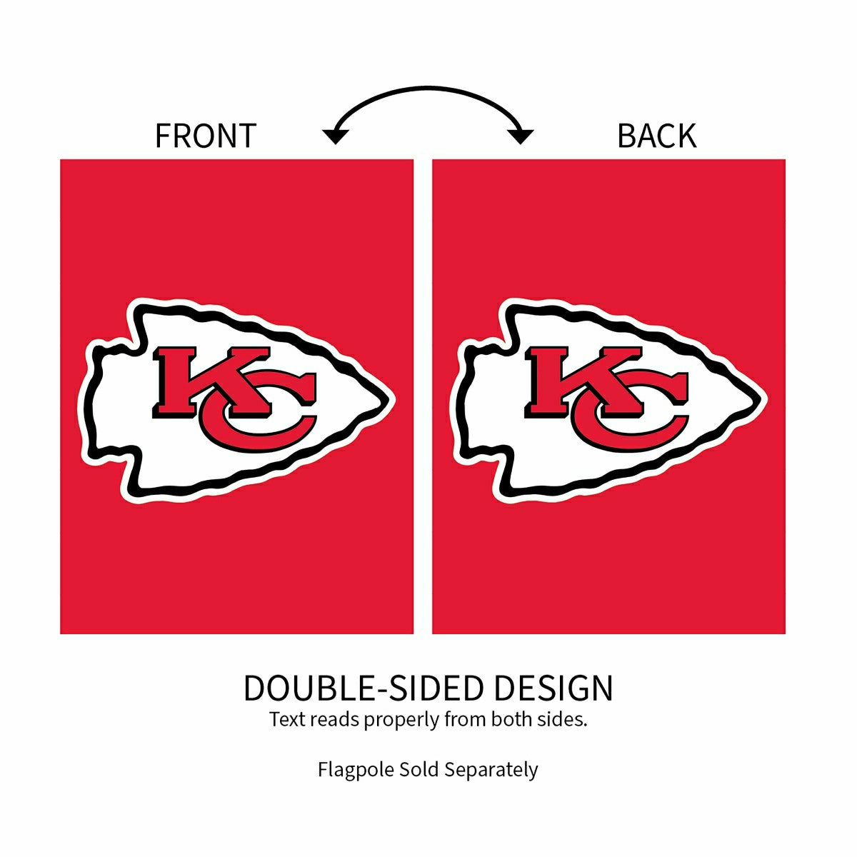 Kansas City Chiefs Applique Garden Flag - NFL Home