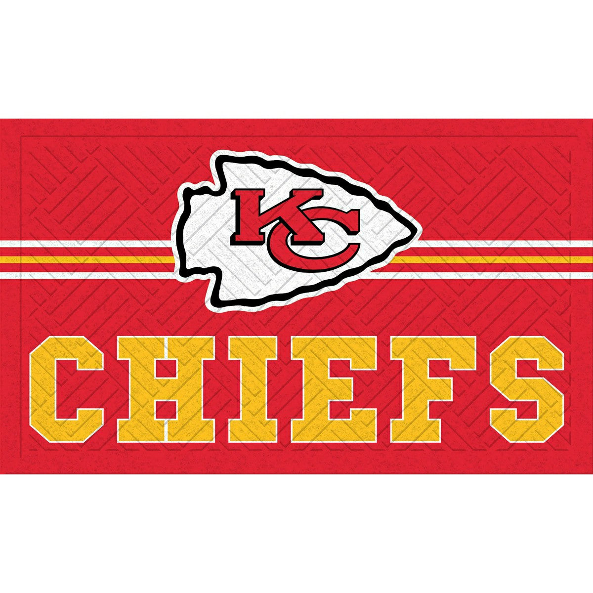 Embossed Mat, Cross Hatch, Kansas City Chiefs - NFL