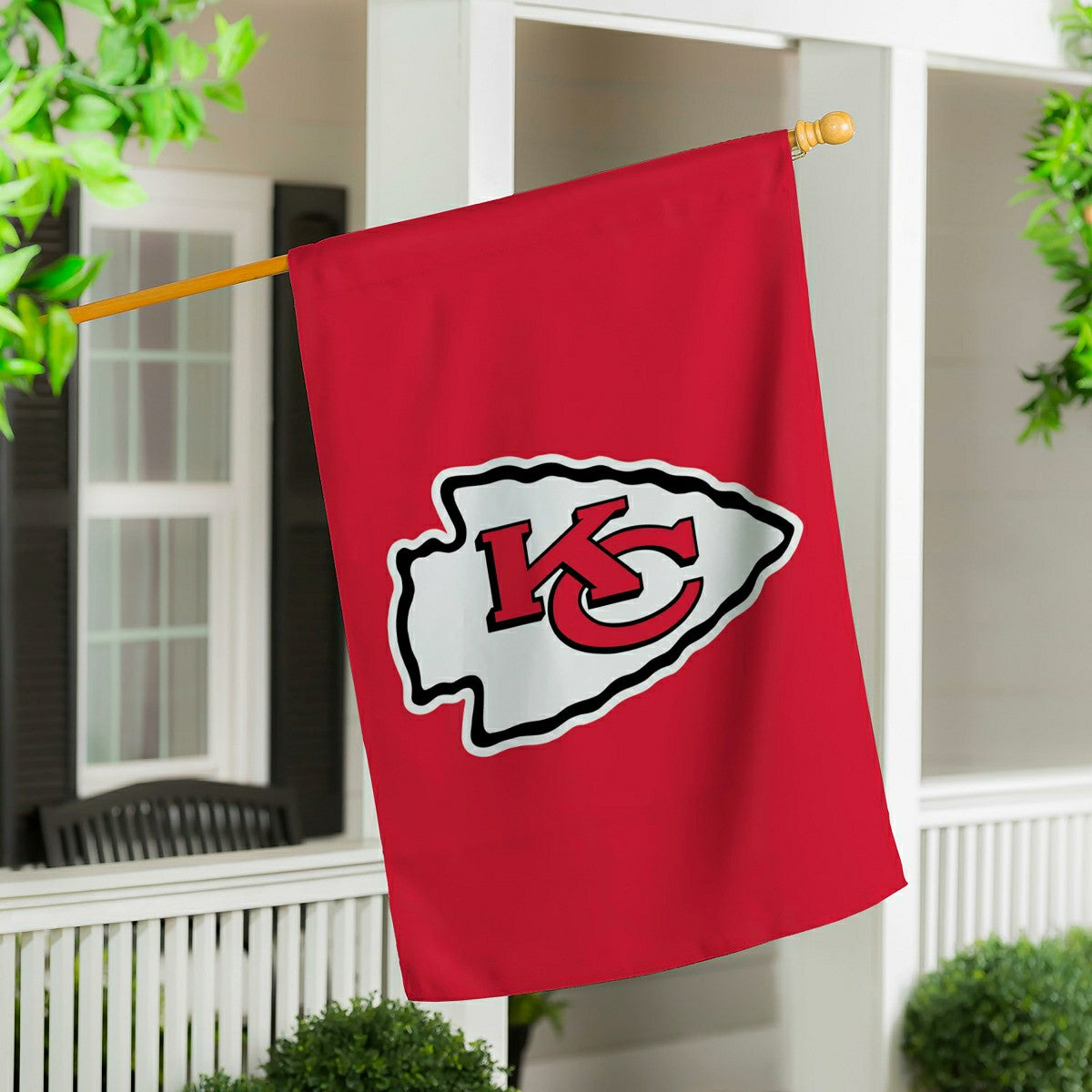 Kansas City Chiefs Applique House Flag - NFL Home