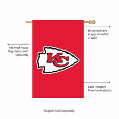 Kansas City Chiefs Applique House Flag - NFL Home