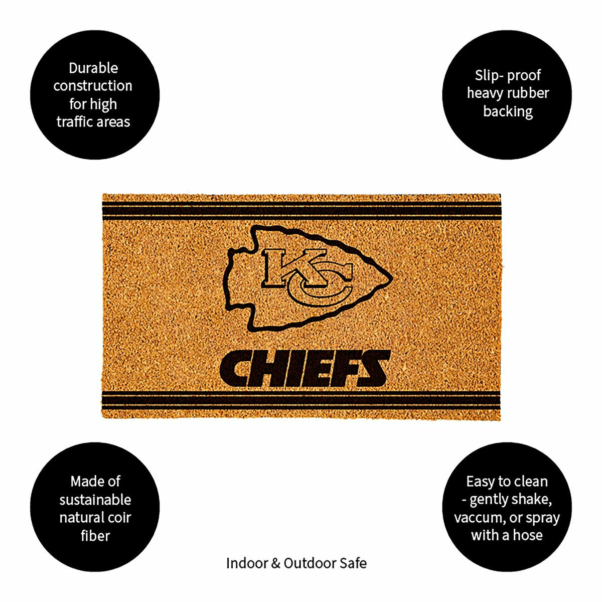 Kansas City Chiefs, Coir Mat 1C - NFL