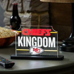 Kansas City Chiefs NFL Football Rectangle Desklite LED Decor - NFL Home