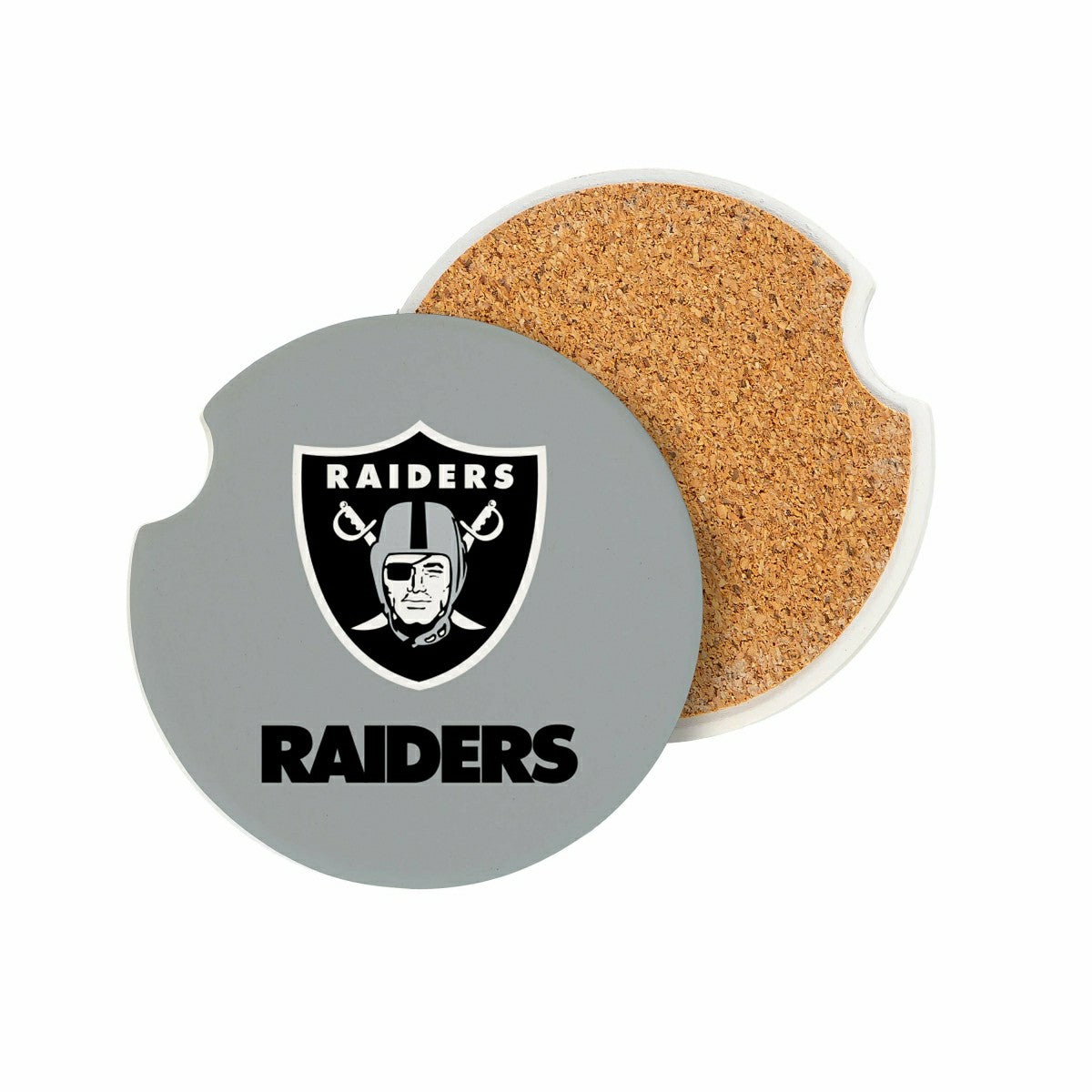 Las Vegas Raiders Car Coaster Set, 2pc - NFL