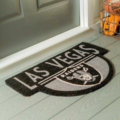NFL Shaped Coir Door Mat, Raiders - NFL