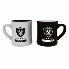 Las Vegas Raiders 10oz Ceramic Cup Set, 2pc - NFL