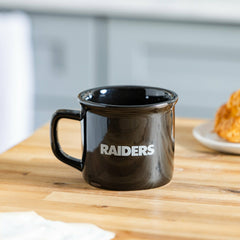 Las Vegas Raiders Ceramic Camp Cup with Enamel Finish, 14oz - NFL