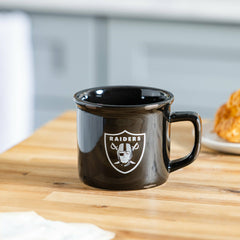 Las Vegas Raiders Ceramic Camp Cup with Enamel Finish, 14oz - NFL
