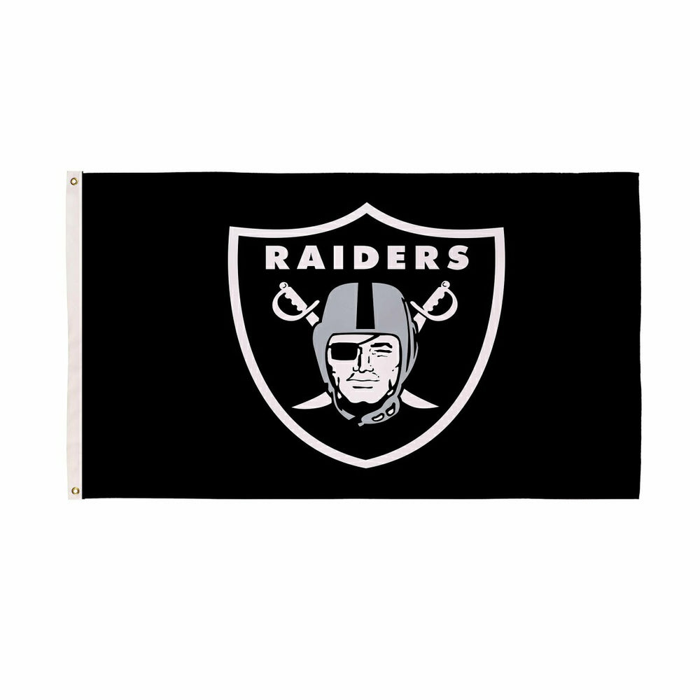 Las Vegas Raiders Single Sided Estate Flag with 2 Grommets, 3'x5' - NFL Home
