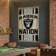 Las Vegas Raiders, Canvas Wall Tapestry, Large, 54x36 - NFL Home