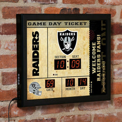 Scoreboard Wall Clock, Las Vegas Raiders - NFL Home